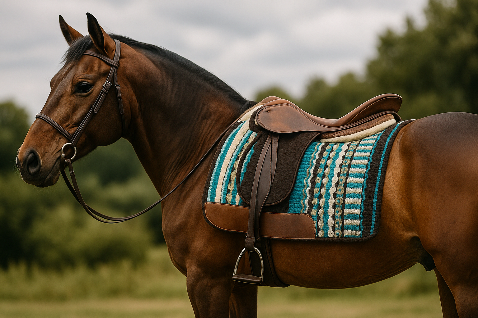 ChatGPT Image Sep 24, 2025, 04_03_06 PM Horse Western Saddle Pad