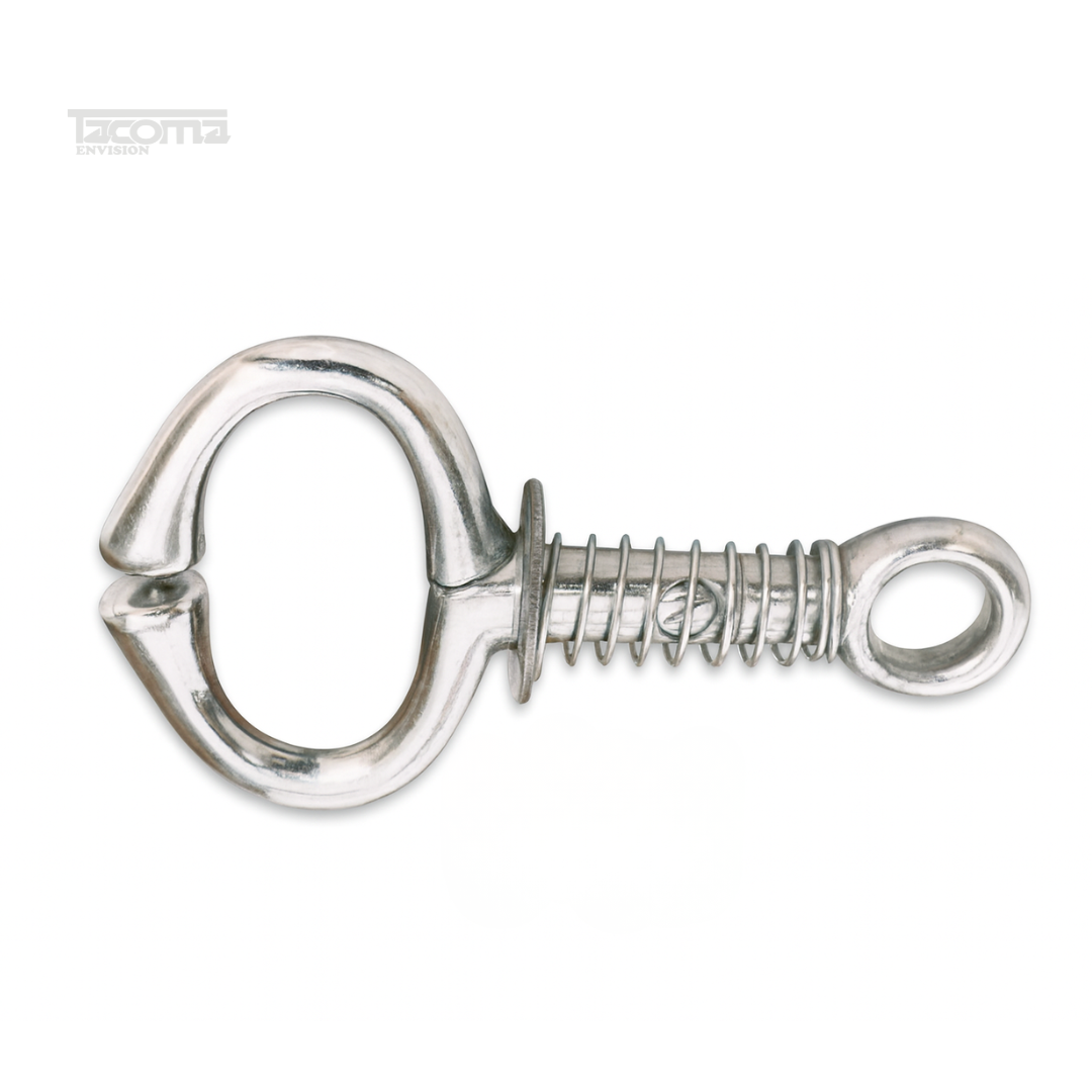 3 (17) Stainless Steel Bull Nose Lead | Heavy-Duty Spring-Control Bull Lead for Safe Livestock Handling - Image 1
