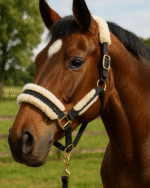 Horse Fleece-Lined Halter Soft Padded Adjustable Halter - Image 2