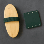 Horse Massage Brush – Wooden Grooming Brush for Relaxation & Circulation