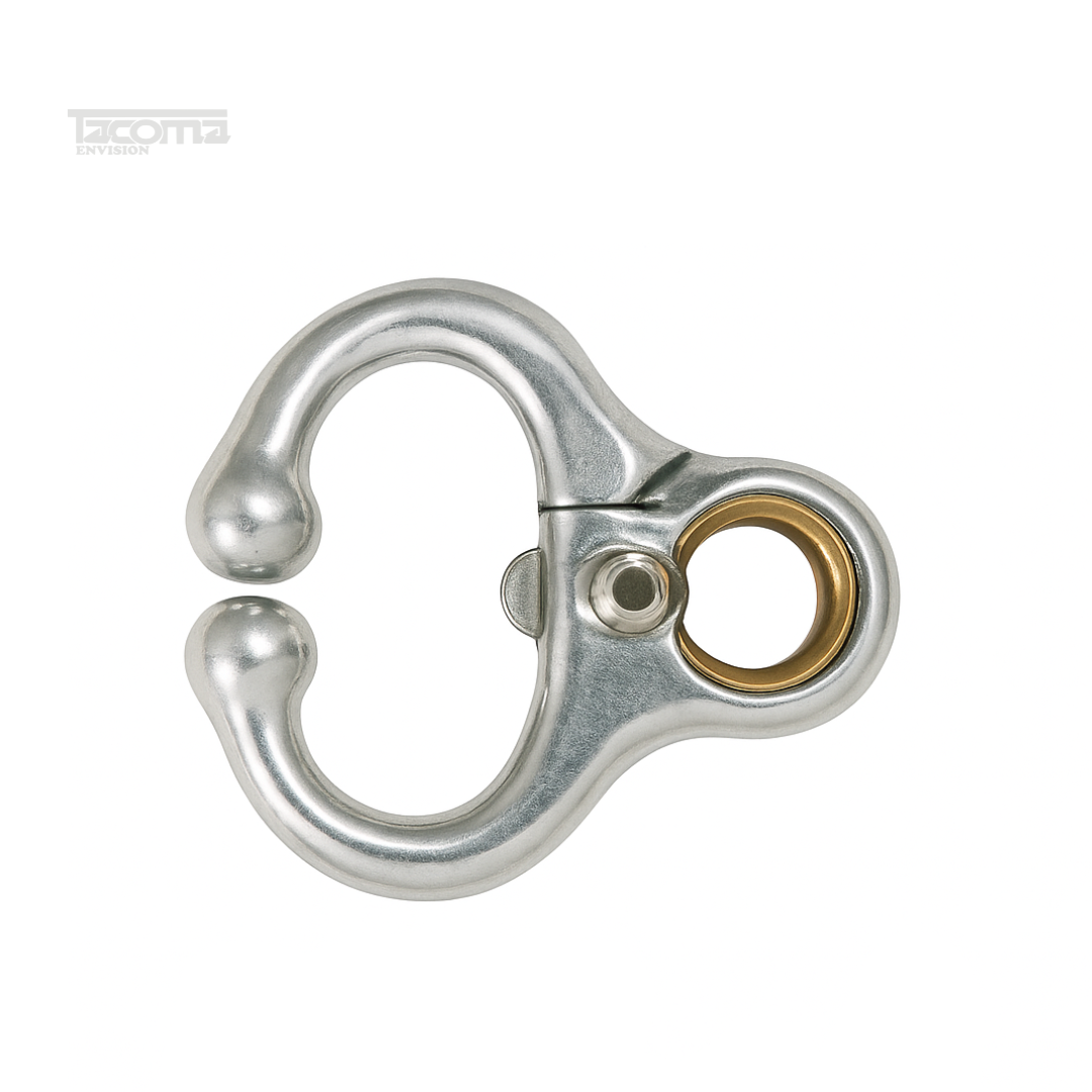 2 Automatic Lock Bull Lead – Stainless Steel Quick-Release Nose Grip - Image 1