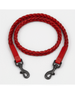 Laced Leather Reins Premium English Riding Reins - Image 3