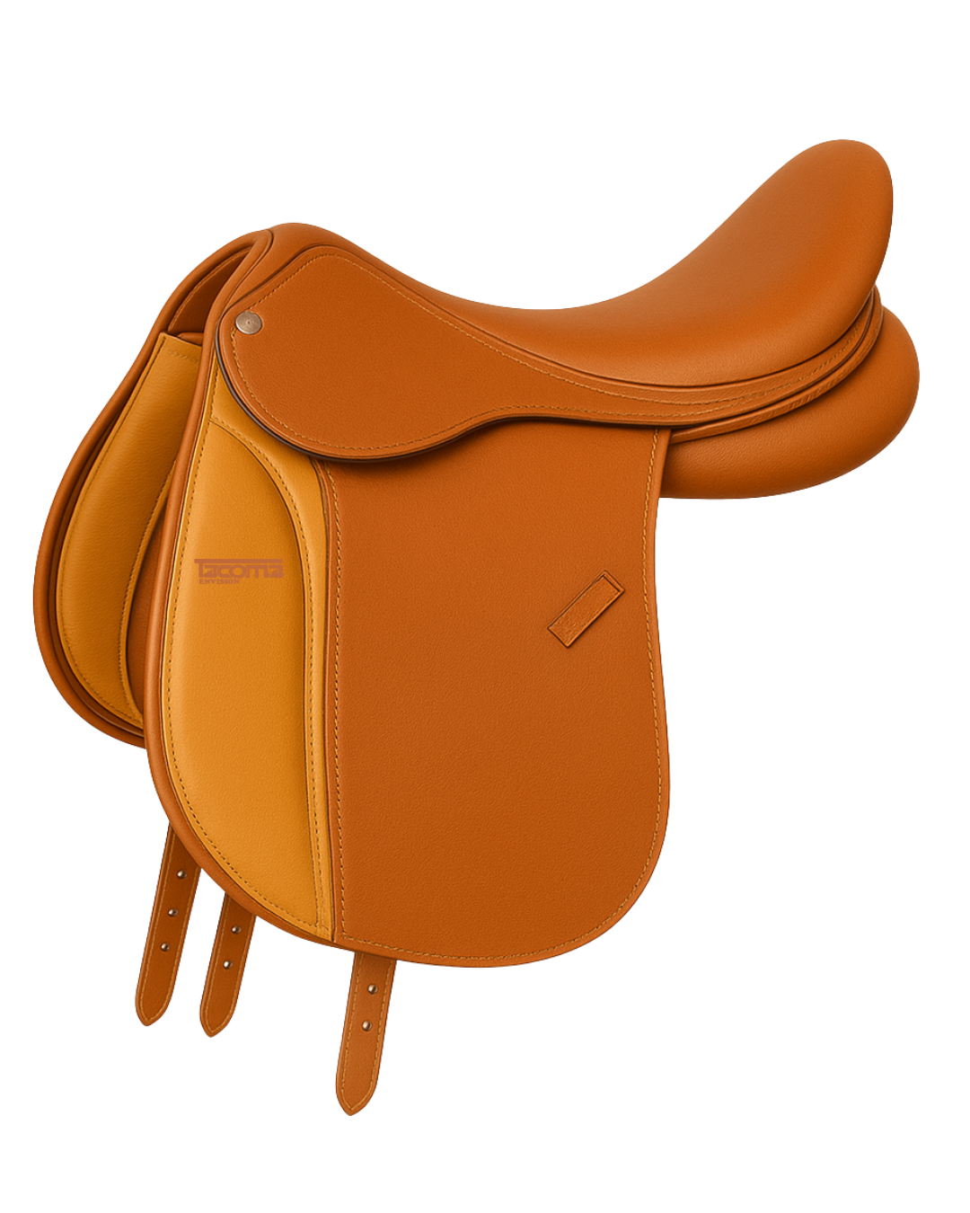 3 Horse Dressage Saddle – Deep Seat Riding Saddle for Balance - Image 1