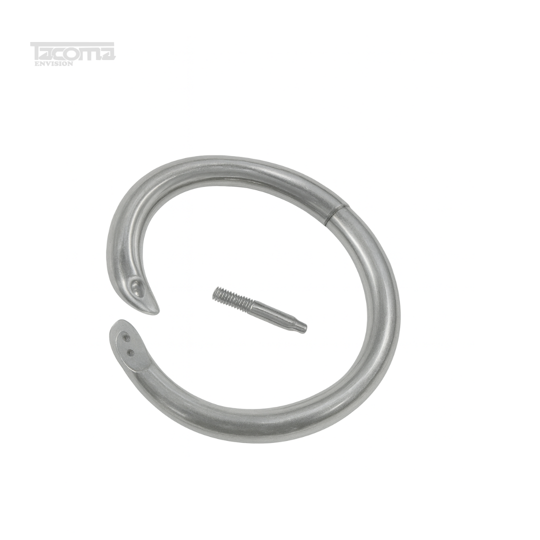 6 Bull Ring – Heavy-Duty Stainless Steel Nose Ring - Image 1