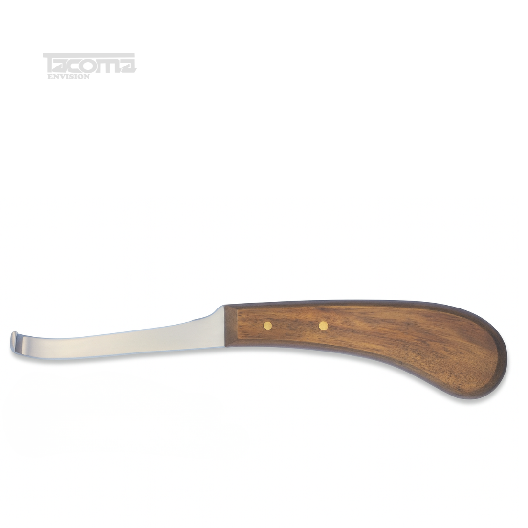 10 Hoof Knife Wooden Handle with Left Edge – Precision Farrier Tool for Hoof Trimming & Shaping - Image 1