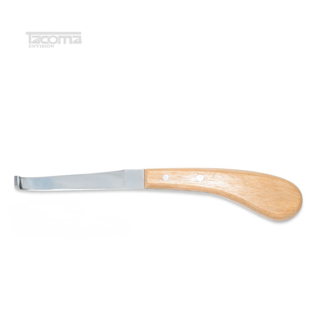2 Hoof Knife Wooden Handle with Left Edge – Precision Farrier Tool for Professional Hoof Trimming - Image 1