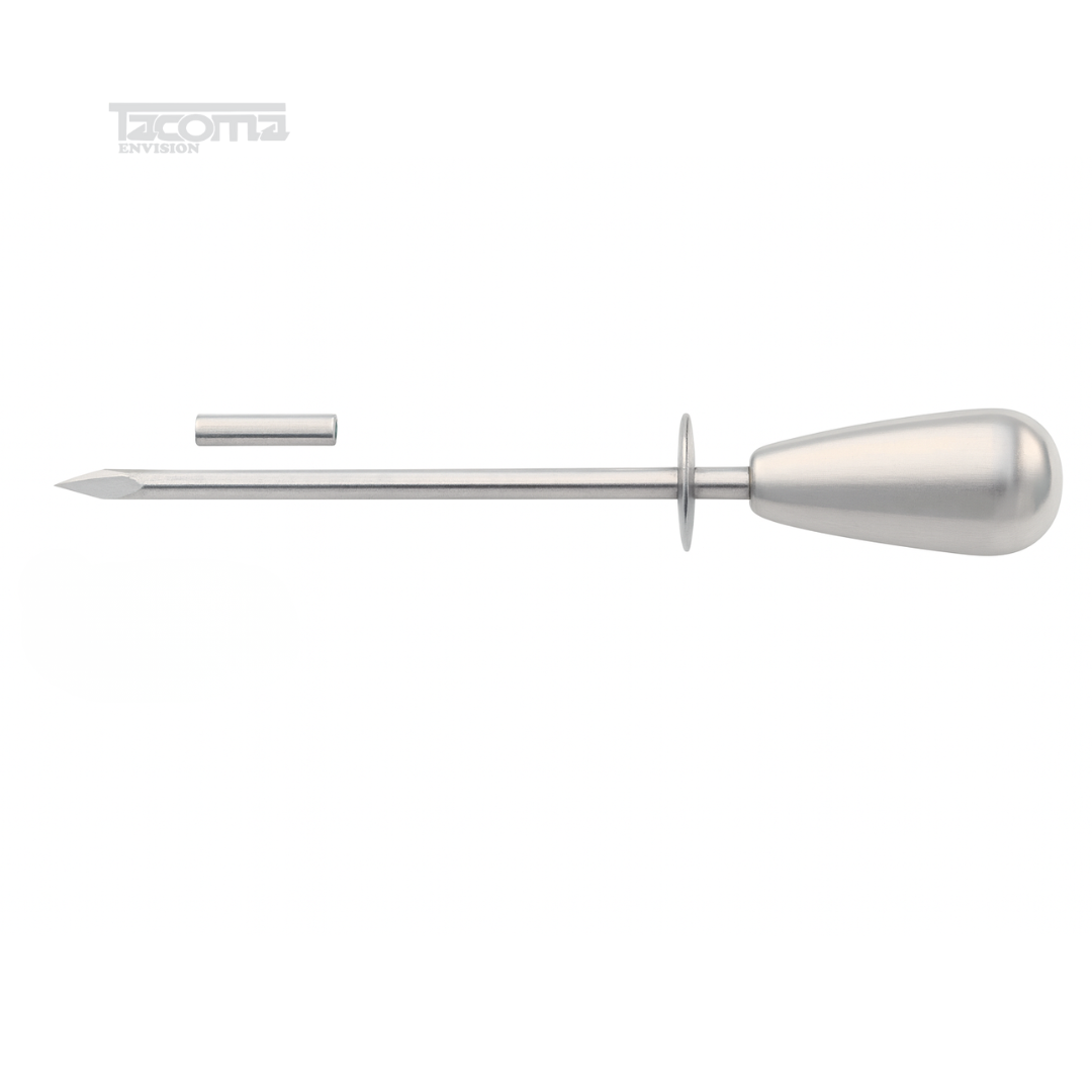 8 Stainless Steel Veterinary Trocar and Cannula - Image 1